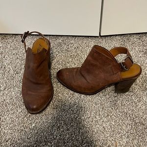 Lucky Brand Slingback Mule Block Heel Size 8.5